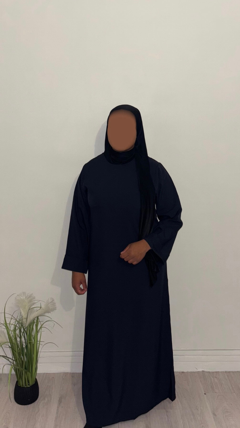 Robe Abaya simple élégante manches amples - Taille unique